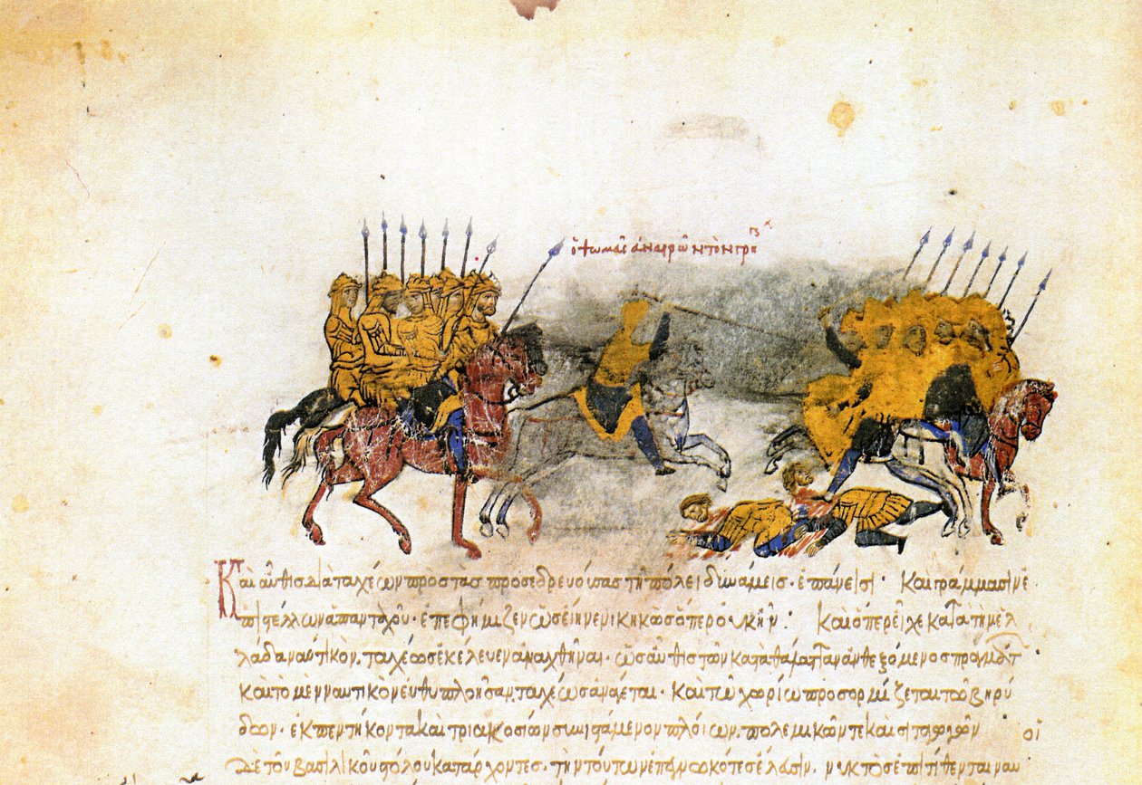 Miniatura z madridských Skylitzes, 11.-12. století od Unbekannt