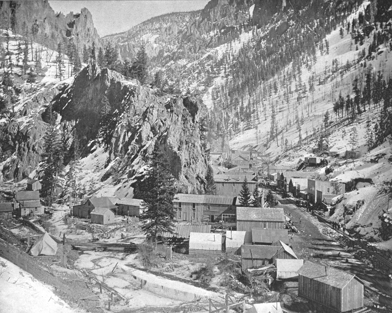 Mining Camp, Nevada, USA, c1900. od Unbekannt