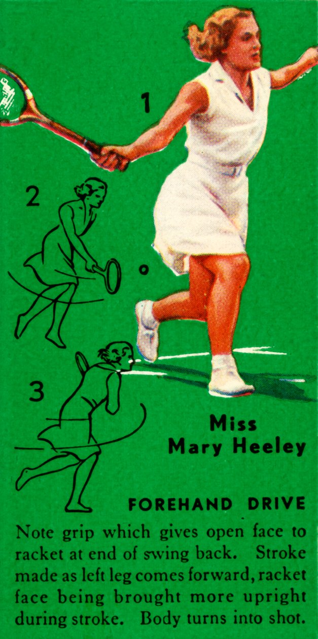 Slečna Mary Heeley - Forehand Drive, c1935. od Unbekannt