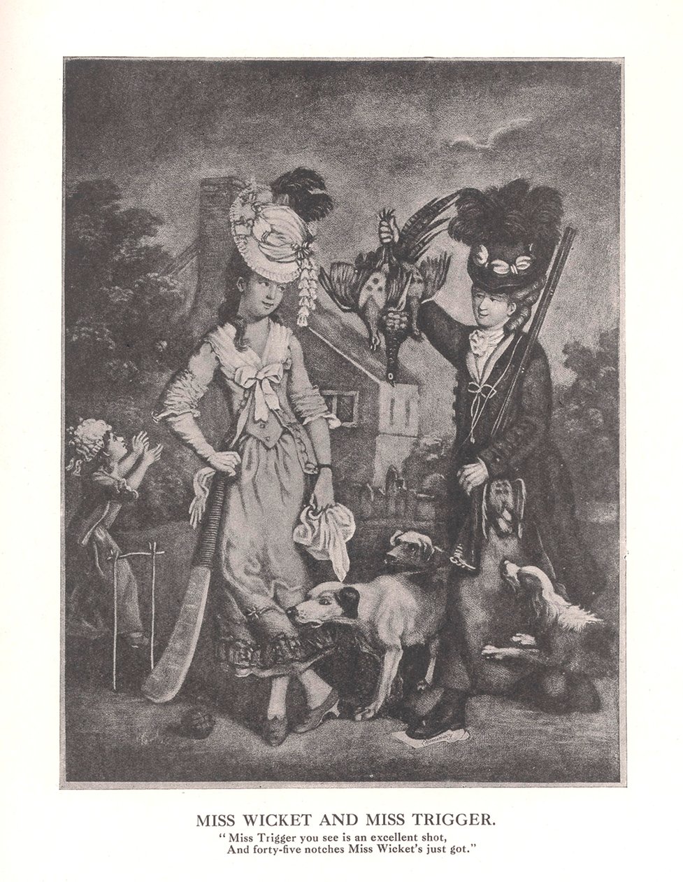 Slečna Wicket a MissTrigger, c1778 1912 od Unbekannt