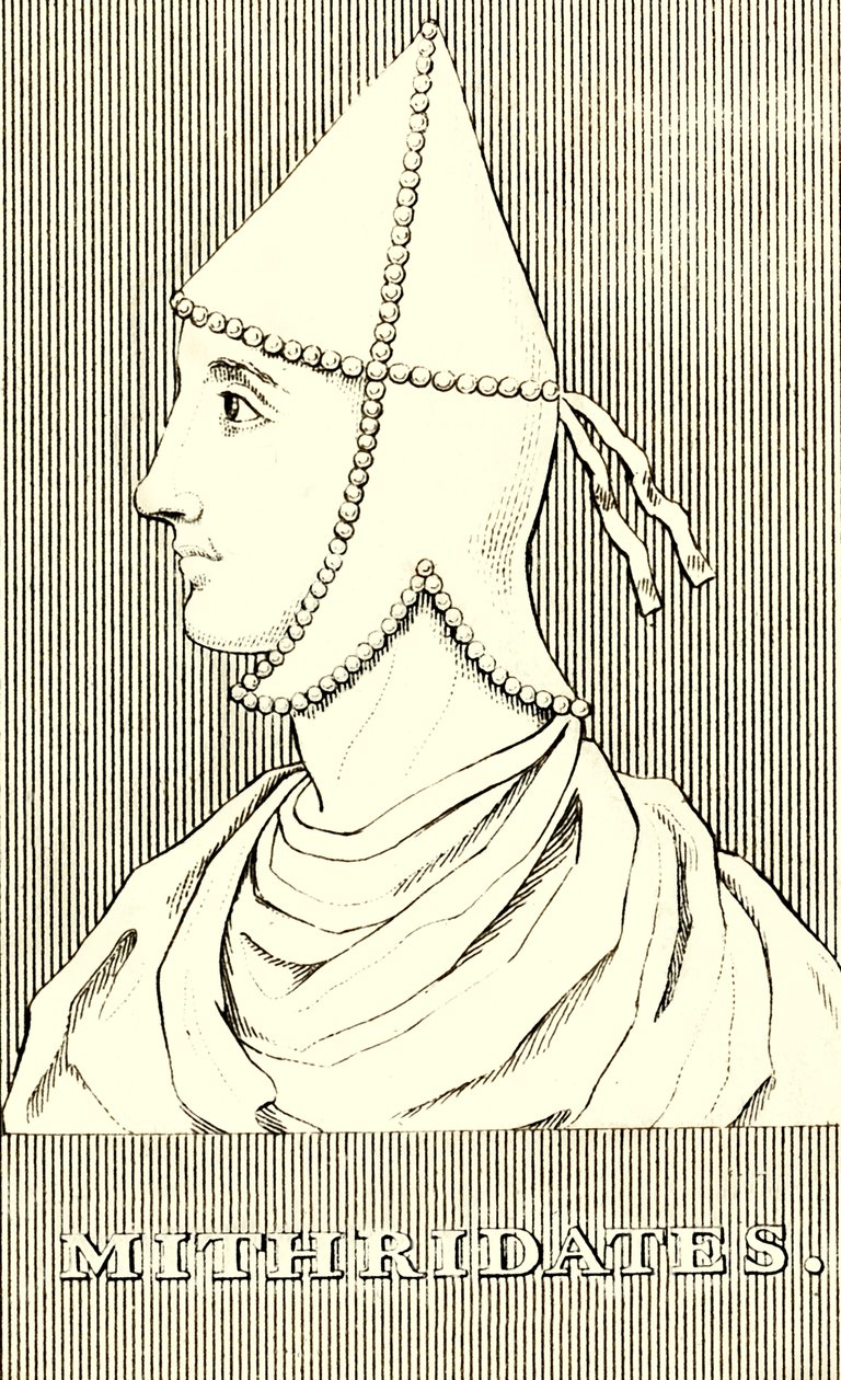 Mithridates, 65-110 AD, 1830. od Unbekannt