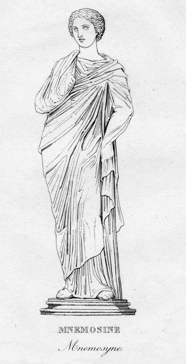 Mnemosine Mnemosyne, c1850 od Unbekannt