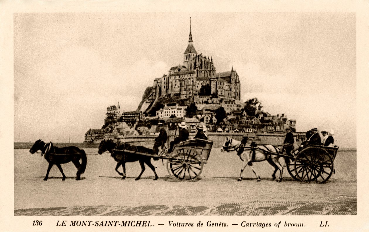 Mont-Saint-Michel, Normandie, Francie, začátek 20. století od Unbekannt