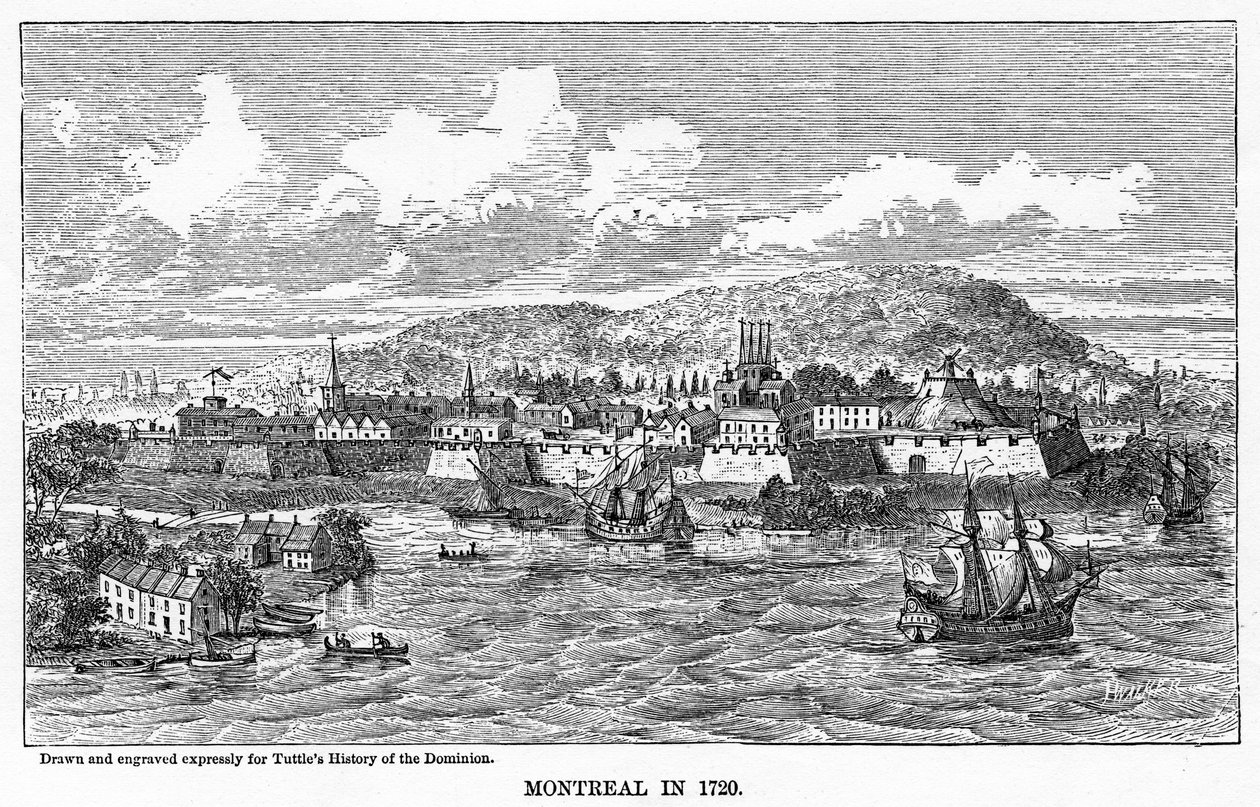 Montreal v roce 1729, 1877 od Unbekannt