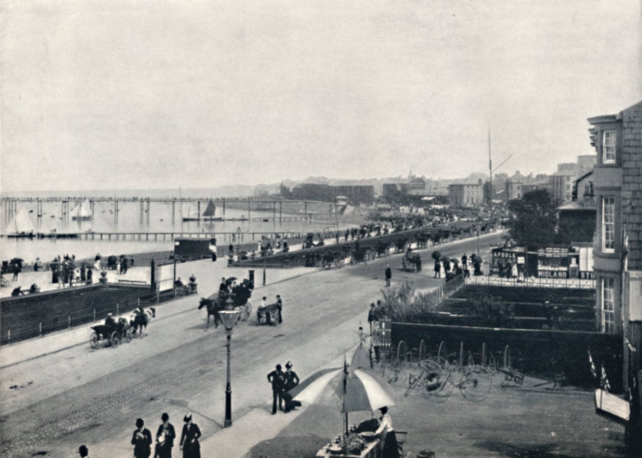 Morecambe - Promenáda, 1895 od Unbekannt