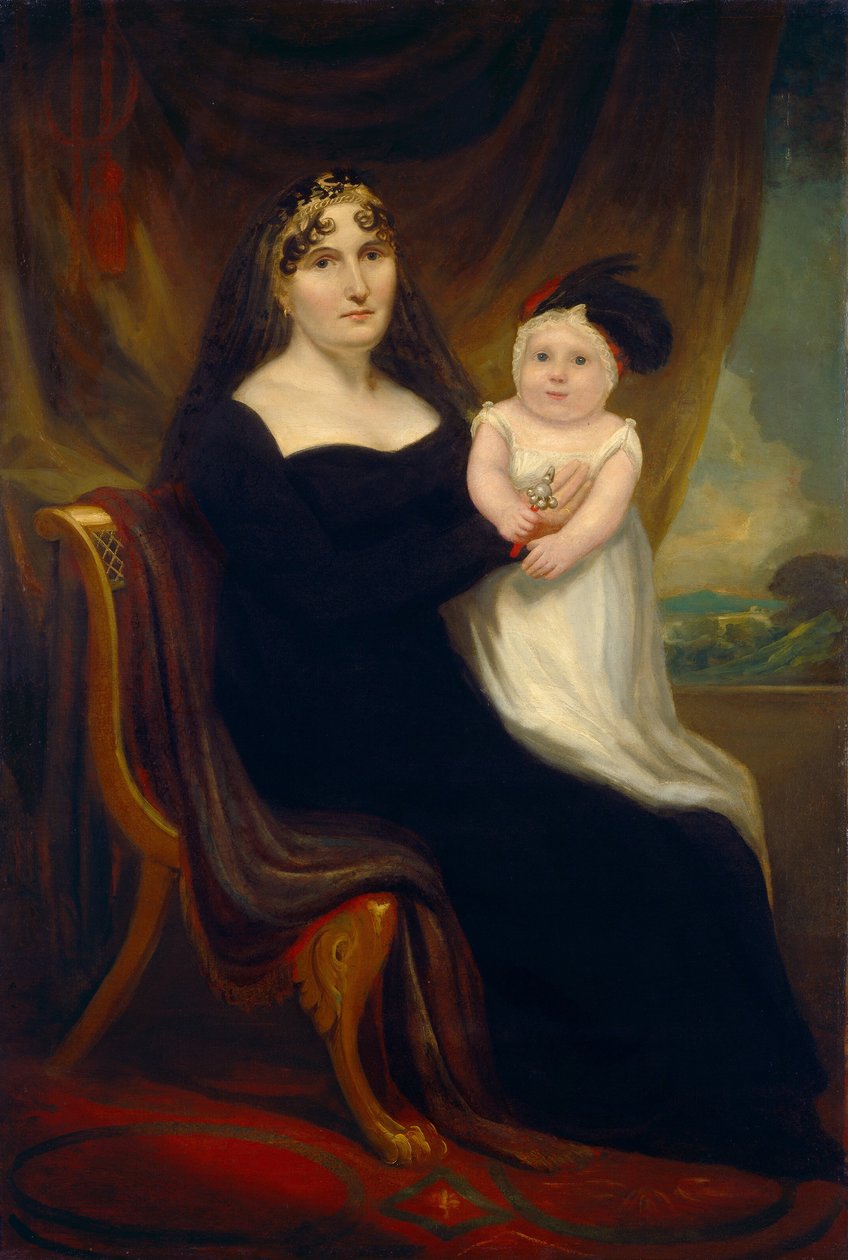 Matka a dítě, c. 1810. od Unbekannt