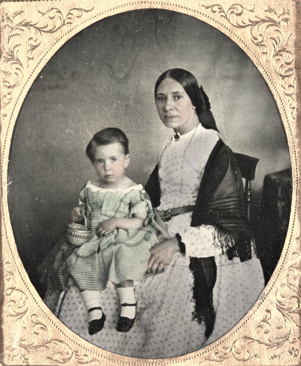 Matka a dítě, c. 1860. od Unbekannt