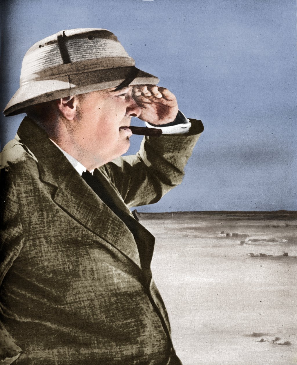 Pan Churchill Spies the Enemy, 1943. od Unbekannt