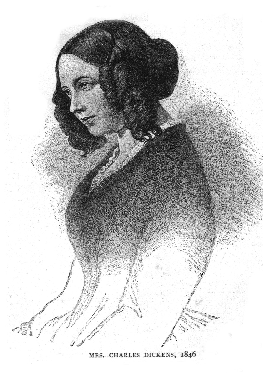 Paní Charles Dickens, 1846 od Unbekannt