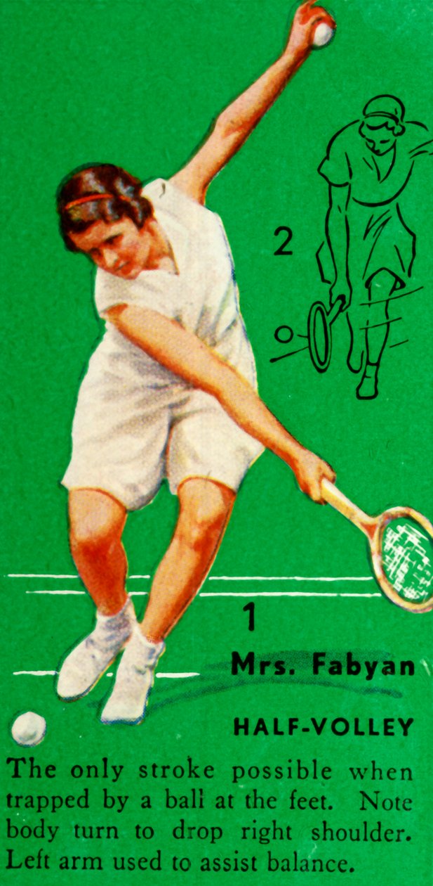 Paní Fabyan - Half-volley, c1935. od Unbekannt