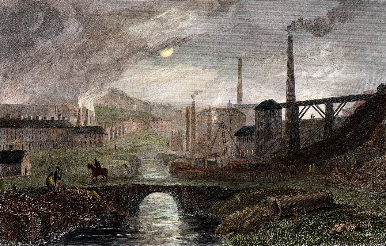 Nant-y-Glow Iron Works, Monmouthshire, Wales, c1780, c1830 od Unbekannt