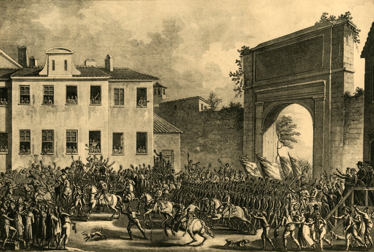 Napoleon vstupuje do Milána, 14. května 1796, 1921. od Unbekannt
