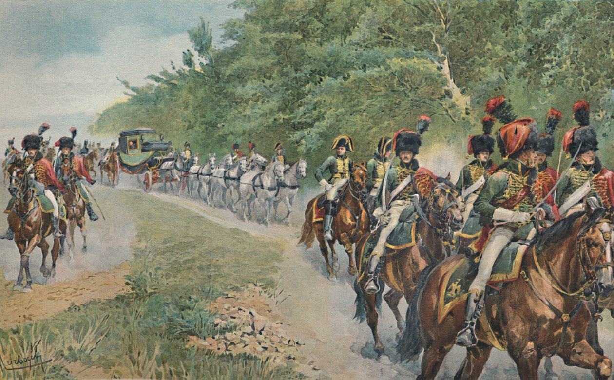 Napoleonův způsob cestování, c1800, 1896. od Unbekannt