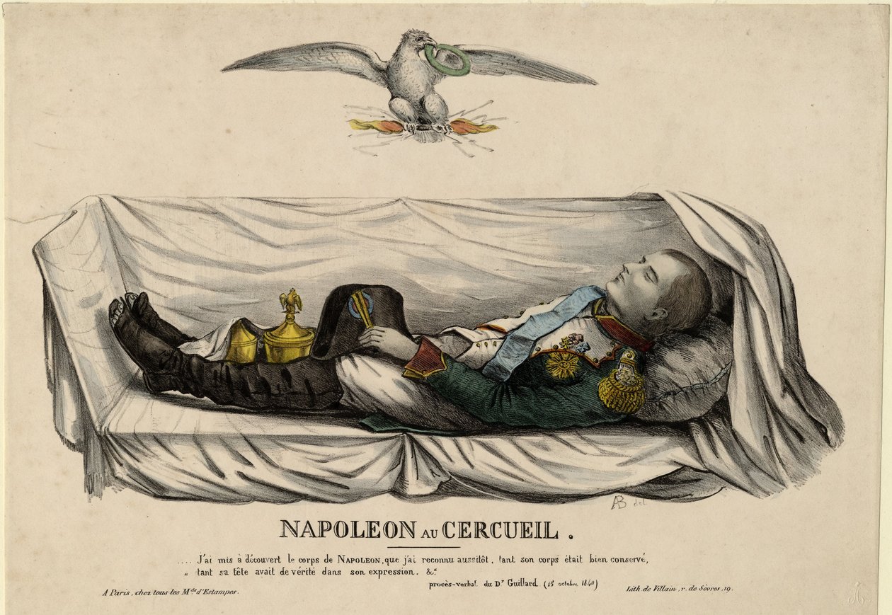 Napoleonova rakev, c. 1840 od Unbekannt