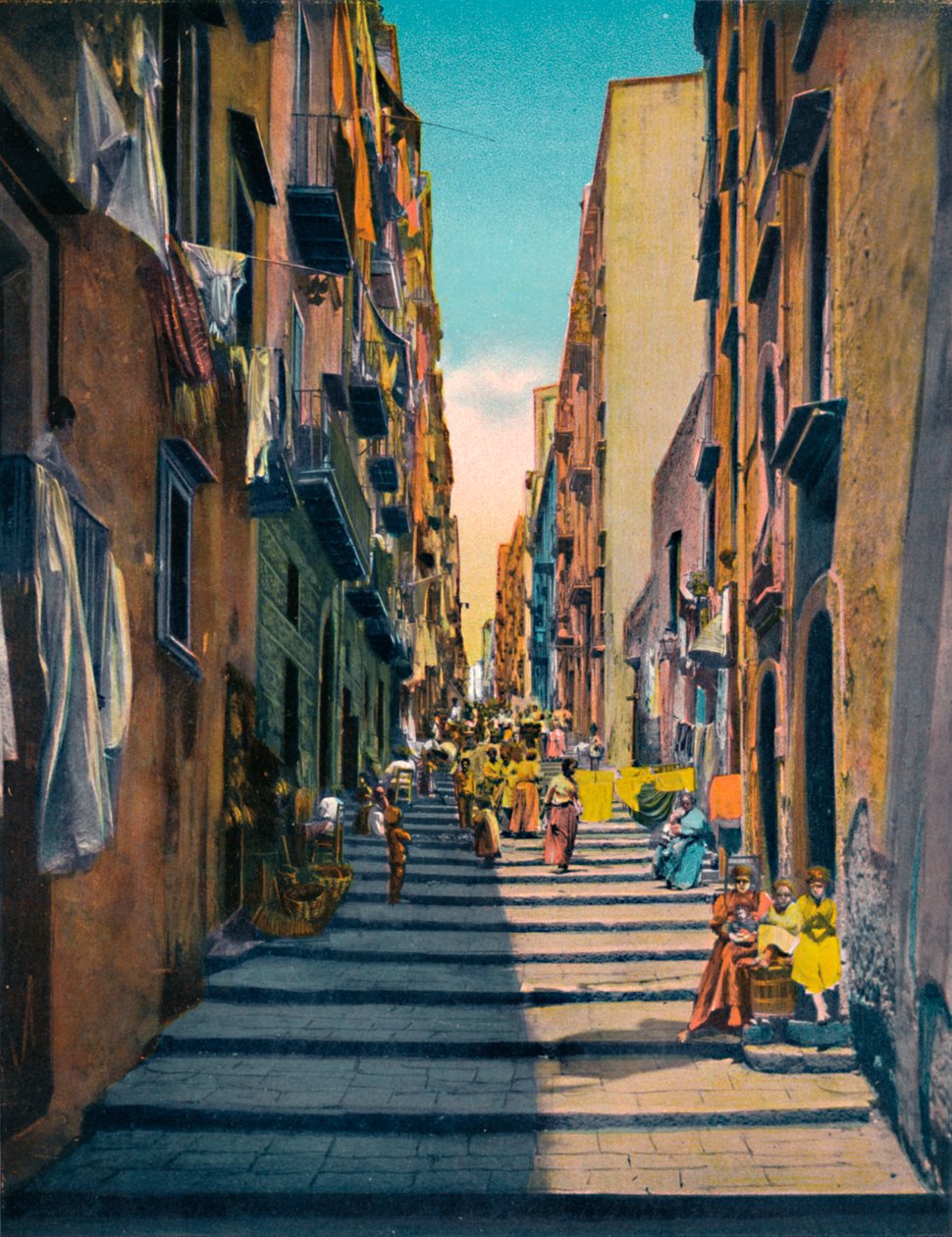 Neapol - Pallonetti Santa Lucia, c1900. od Unbekannt