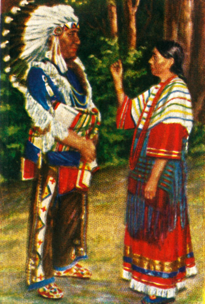 Indiánský pár, c1928. od Unbekannt
