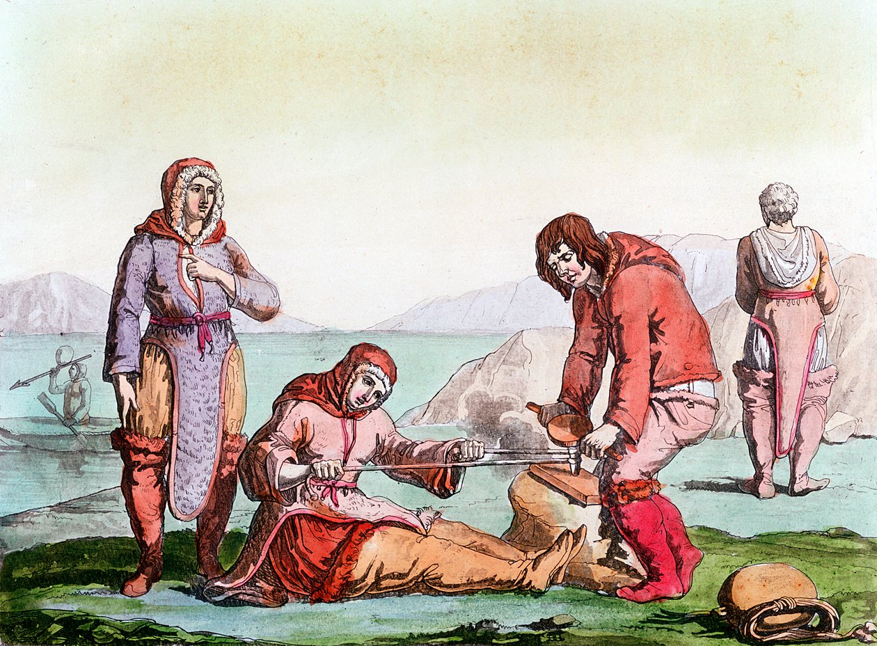 Domorodci z Arktidy, 1825-1835 od Unbekannt