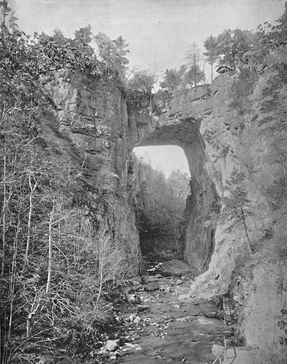 Natural Bridge, Virginia, c1897. od Unbekannt