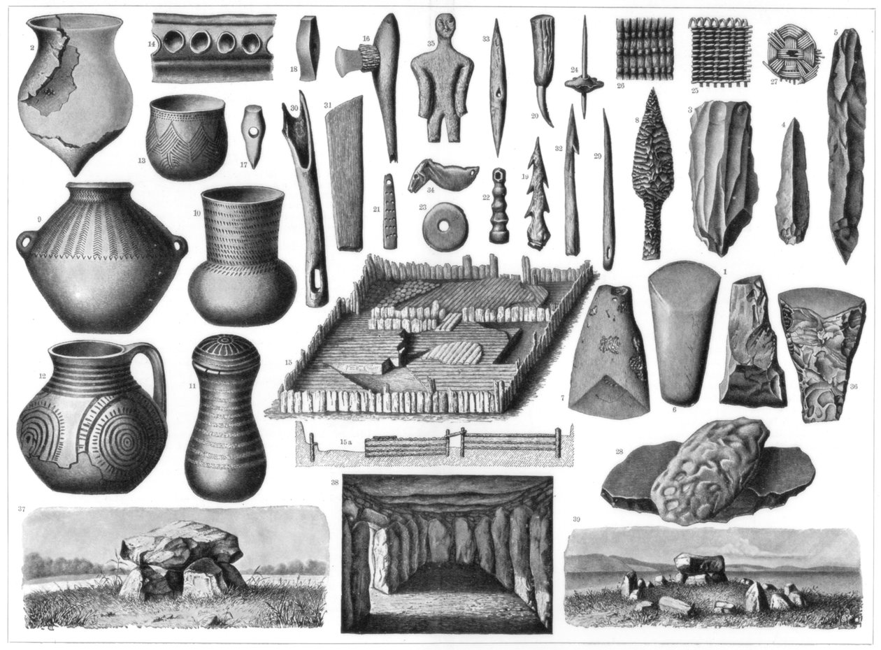 Neolitické starožitnosti, 1901 od Unbekannt