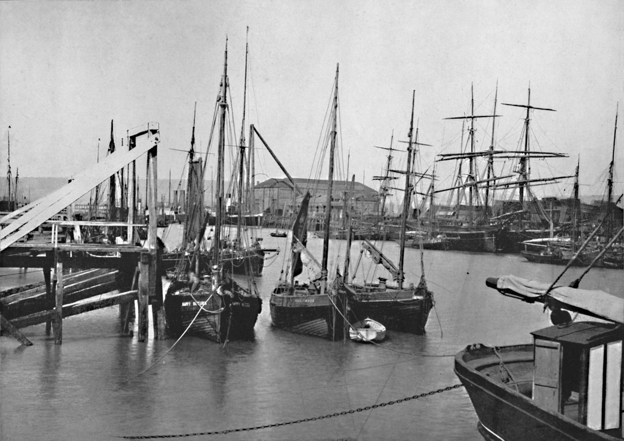 Newhaven - V přístavu, 1895 od Unbekannt