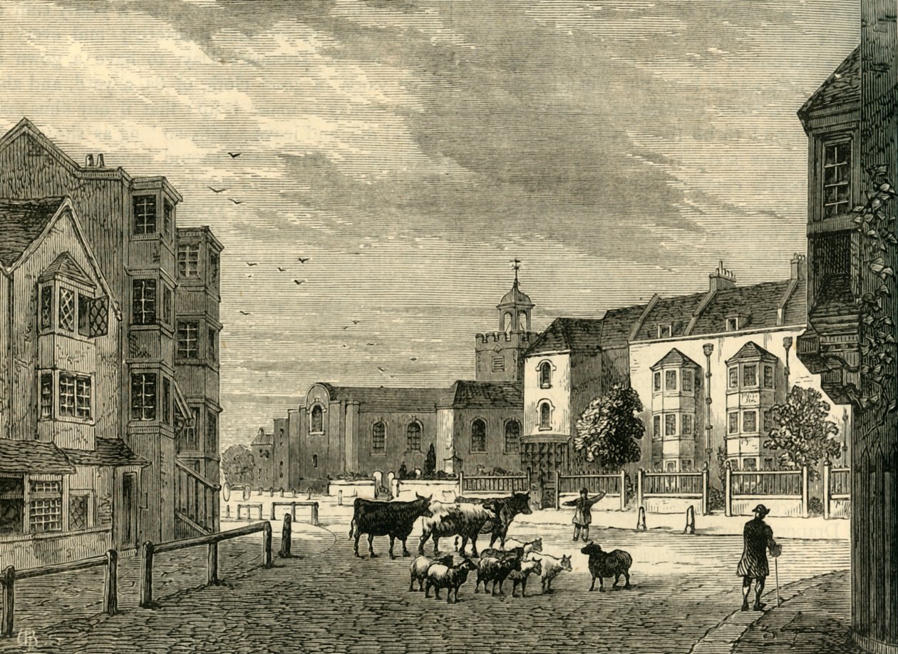 Newington Butts v roce 1820, c1878. od Unbekannt