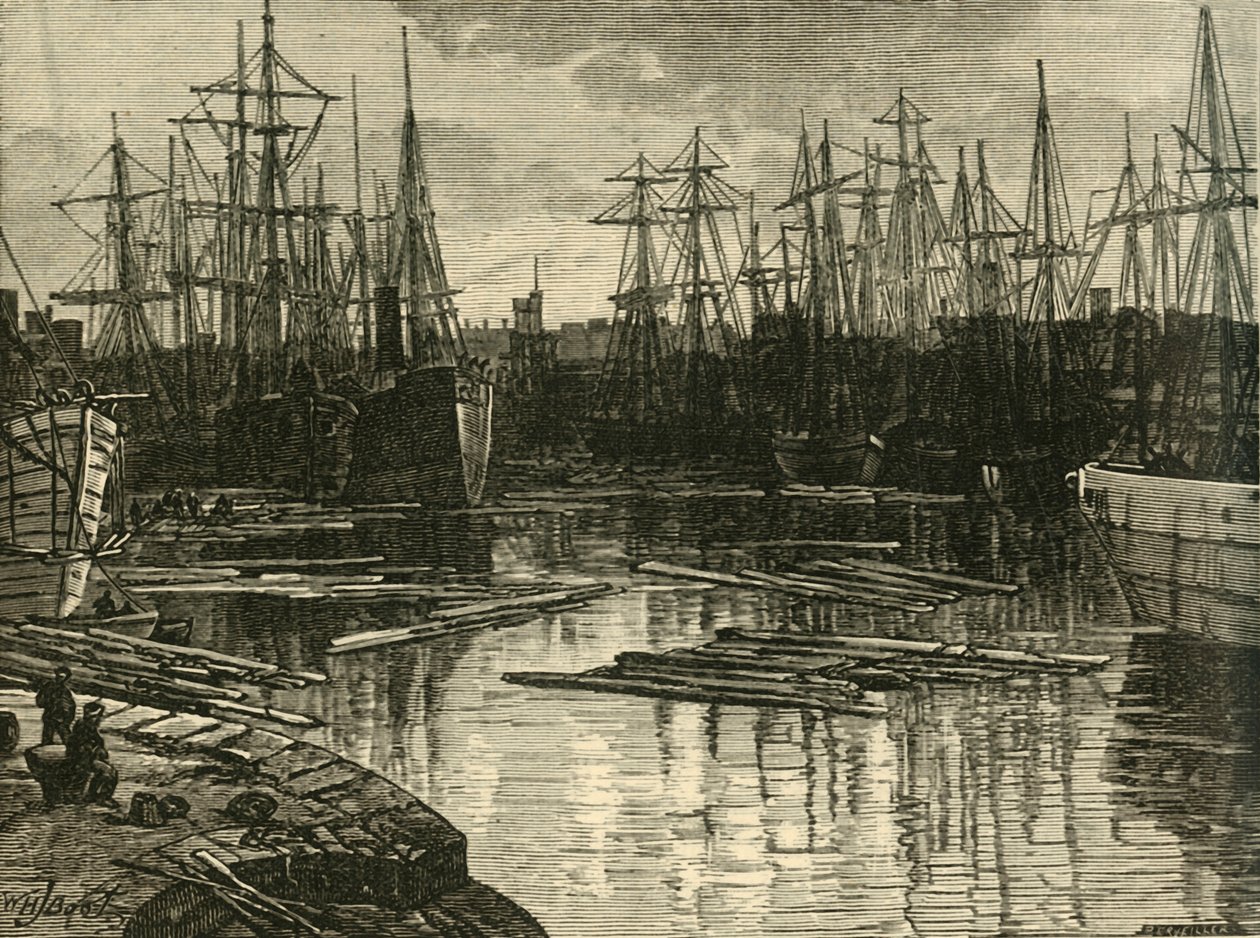 Severní dok, Swansea, 1898. od Unbekannt