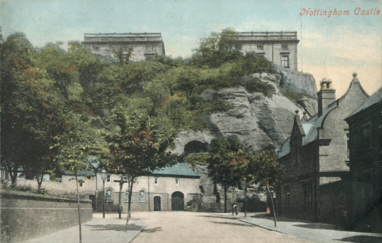 Nottinghamský hrad, konec 19.-začátek 20. století. od Unbekannt