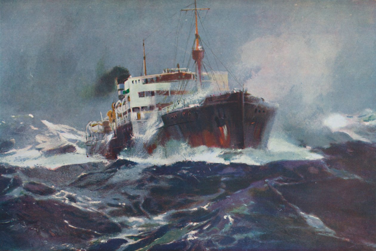 Oil on Troubled Waters, 1936 od Unbekannt