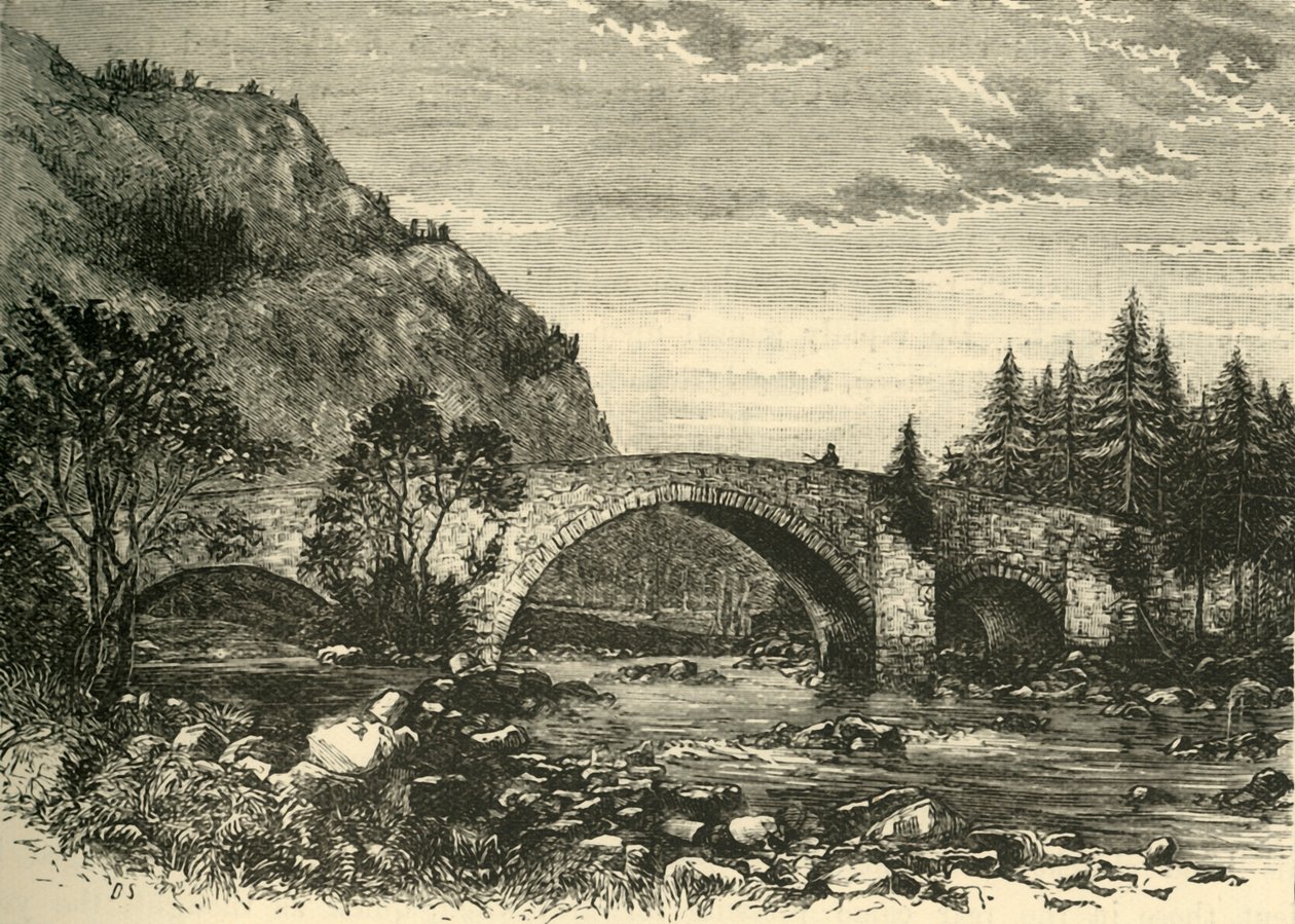 Starý most v Invercauldu, 1898. od Unbekannt