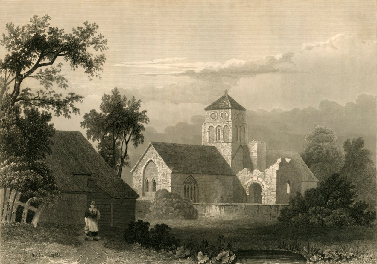 Old Shoreham Church, 1835. od Unbekannt