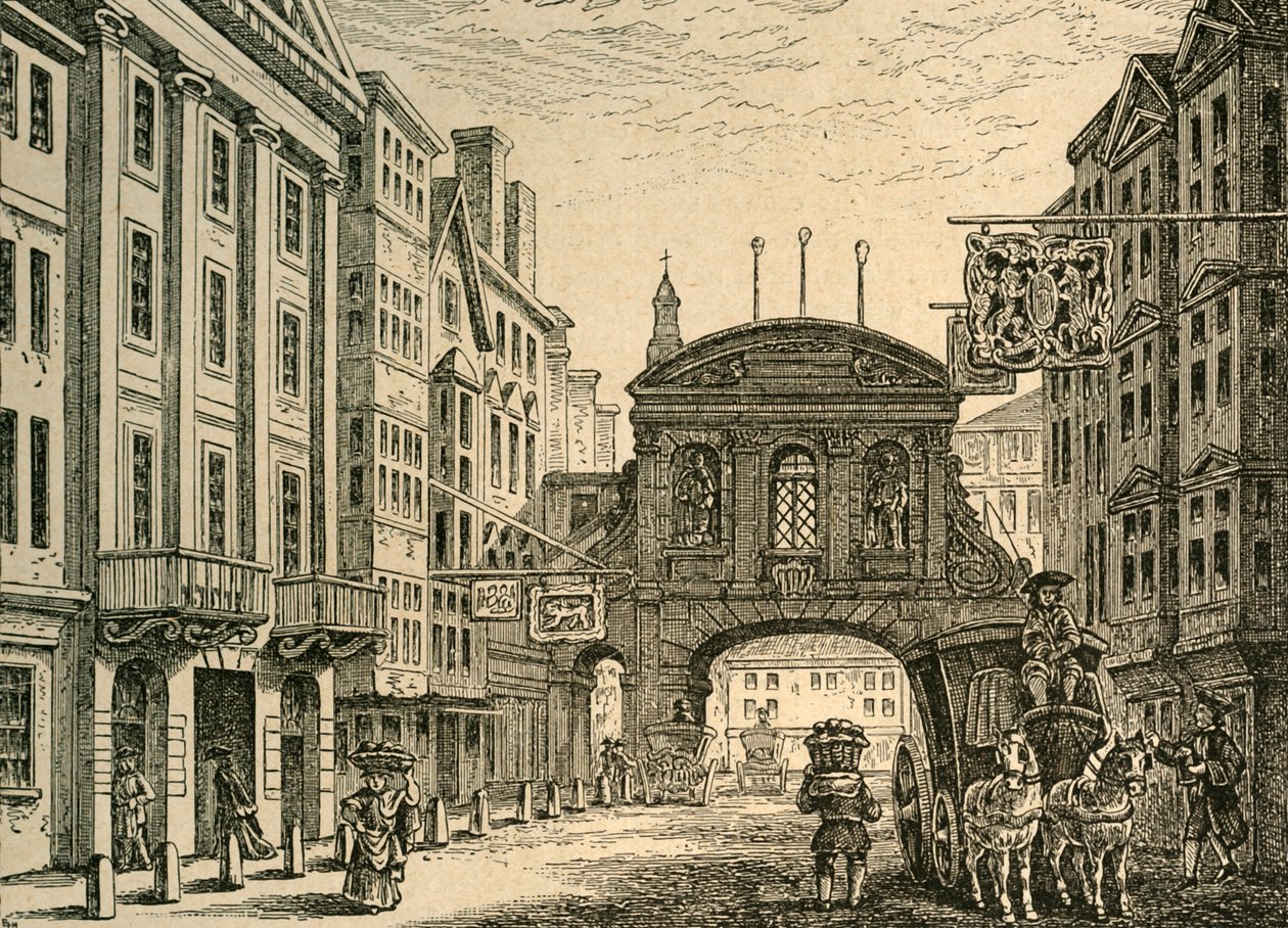 Old Temple Bar and the Devil Tavern, 1897. od Unbekannt