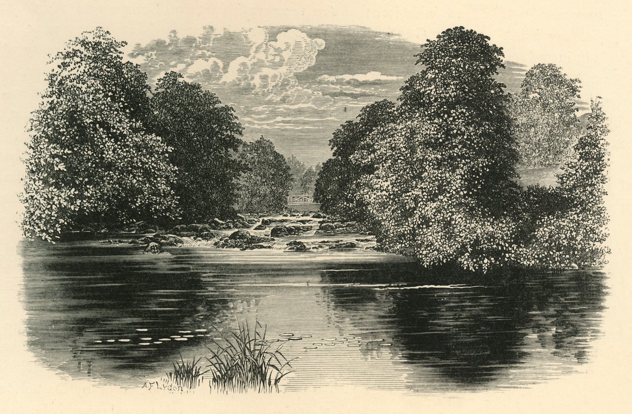 Na Brathay, c1890. od Unbekannt
