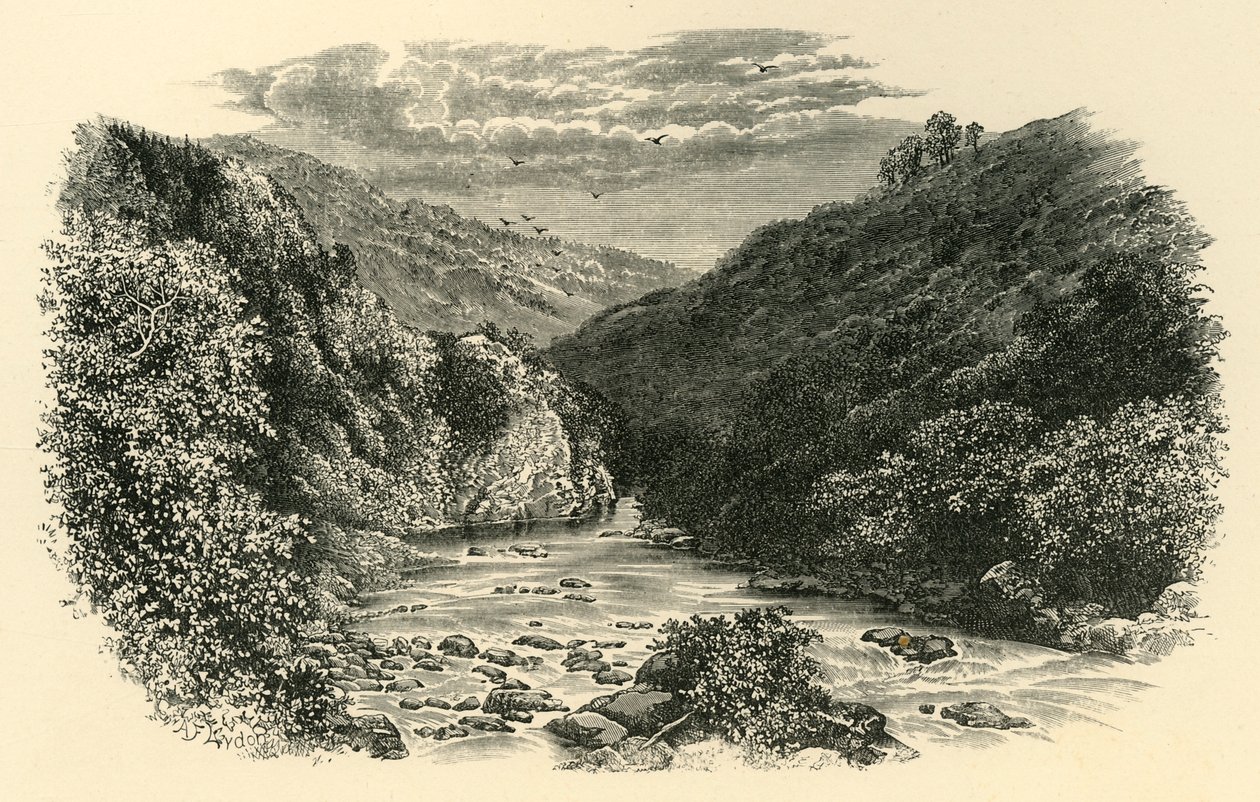 On the Dart, Lovers Leap, c1890. od Unbekannt
