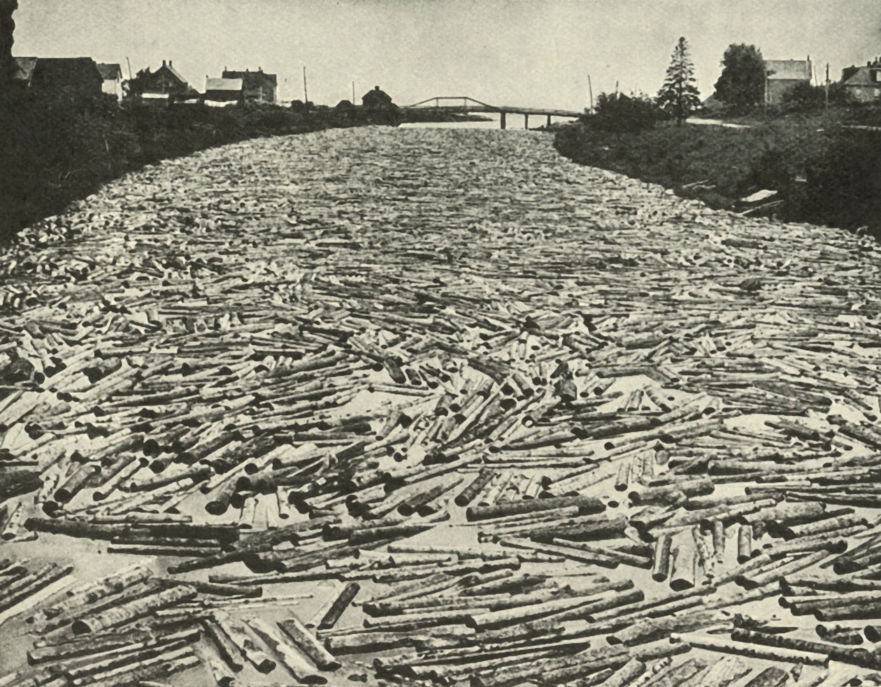 Na jejich cestě k pilám, c1948. od Unbekannt