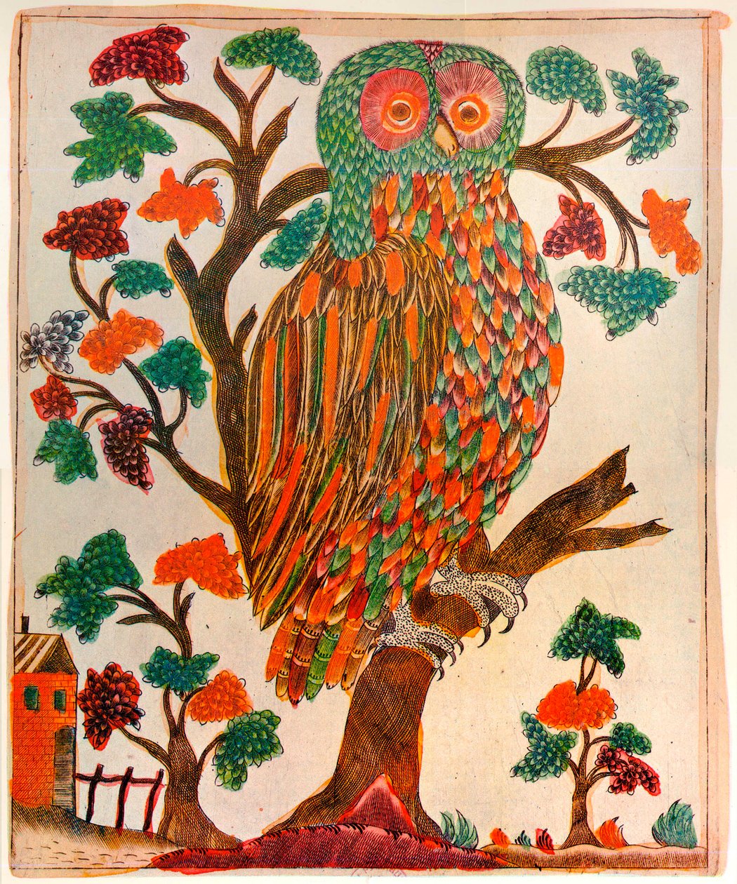 Sova, tisk Lubok, 1800 od Unbekannt
