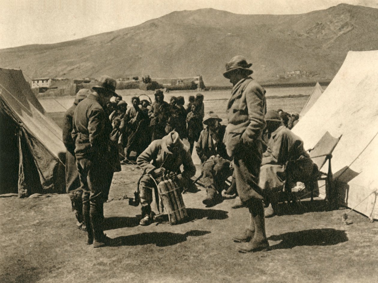 Kyslíkový vrták v táboře, c1918-c1939. od Unbekannt
