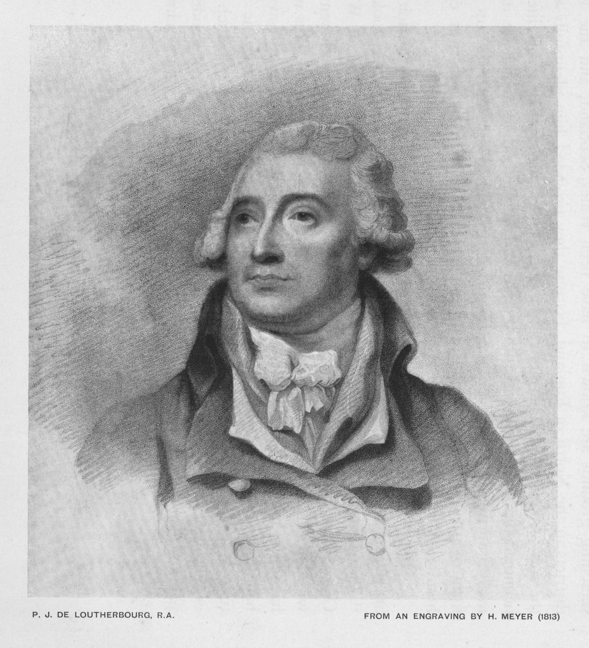 P.J. De Loutherbourg, R.A., c1900. od Unbekannt