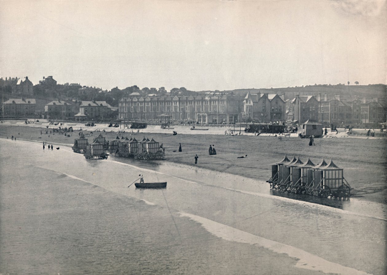 Paignton - The Sands, z mola, 1895 od Unbekannt