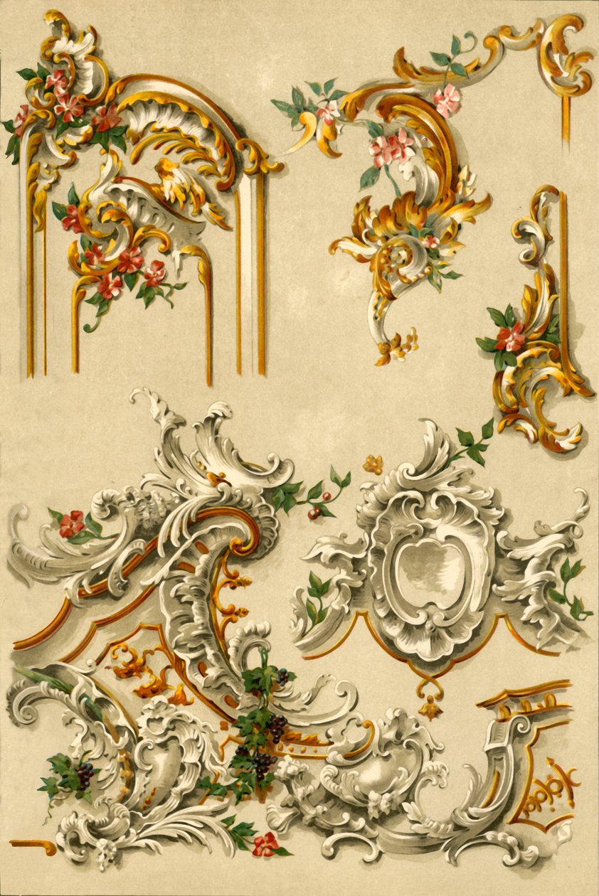 Malované omítky, Německo, 18. století, 1898. od Unbekannt