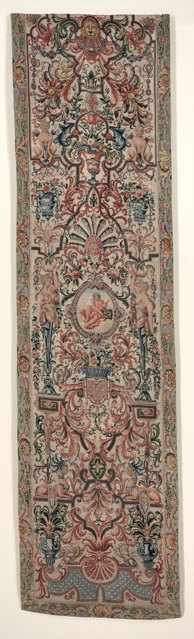 Dvojice vyšívaných závěsů na postel, c. 1690. od Unbekannt