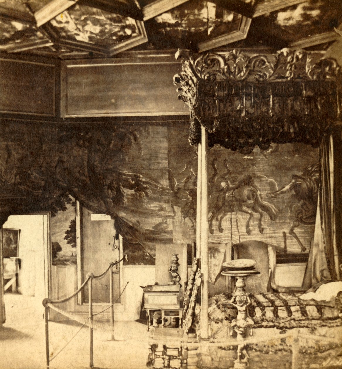 Palác Holyrood. Ložnice Queen Marys, c1912. od Unbekannt