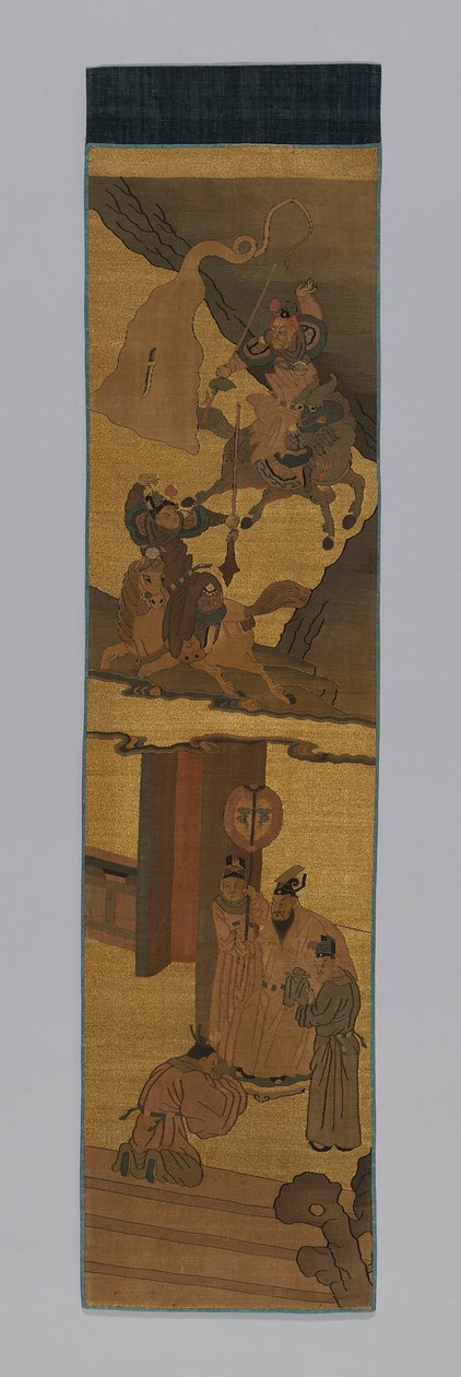 Panel Furnishing Fabric, Čína, dynastie Qing 1644-1911, 18001900. od Unbekannt