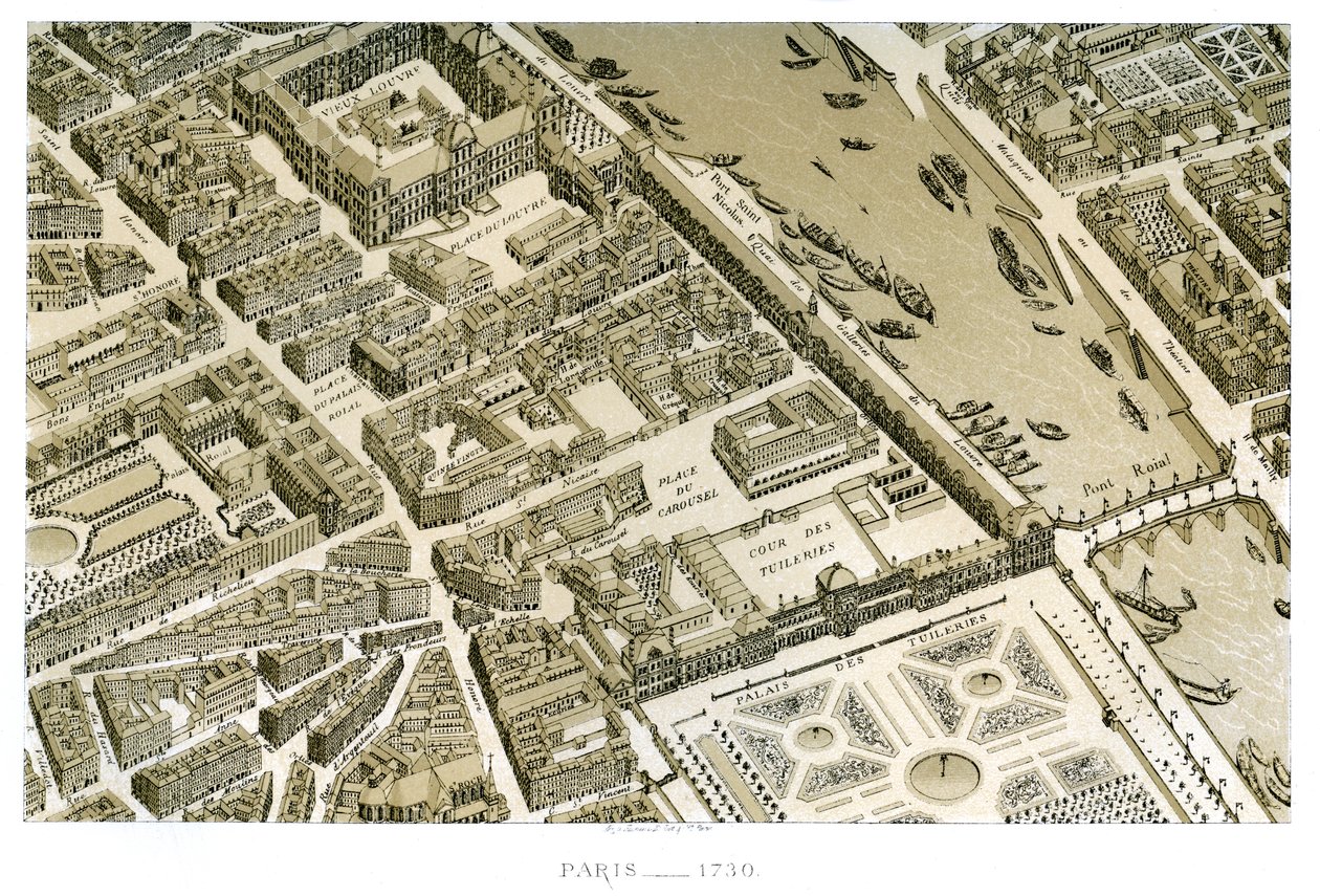 Paříž, Francie, c1730 od Unbekannt