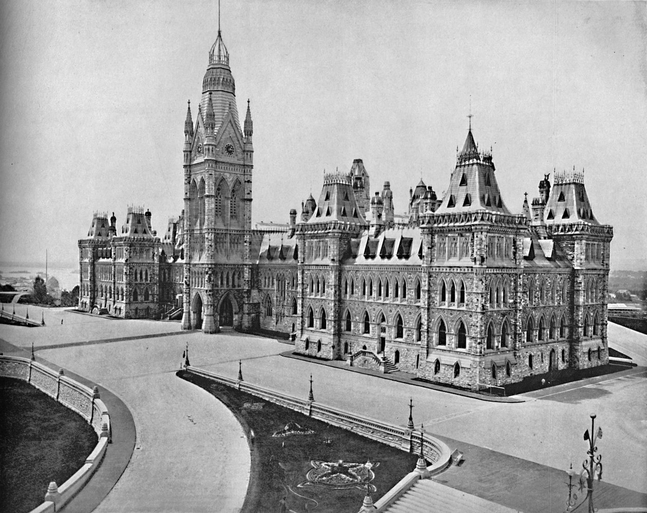 Budovy parlamentu, Ottawa, Kanada, c1897. od Unbekannt