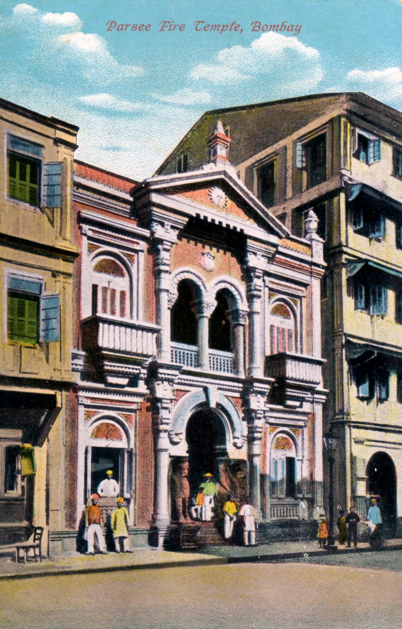Parsi Fire Temple, Mumbai, Indie, začátek 20. století od Unbekannt