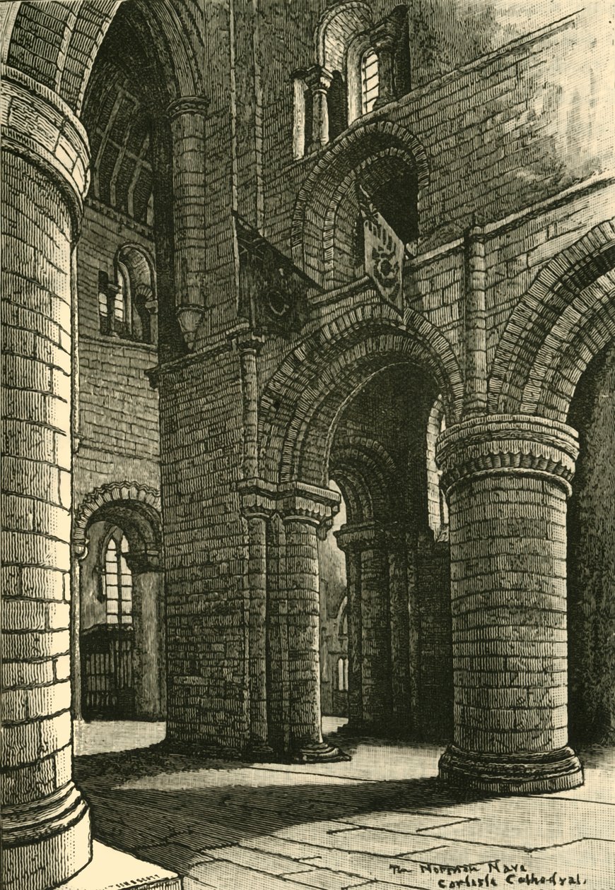 Část lodi, Carlisle Cathedral, 1898. od Unbekannt