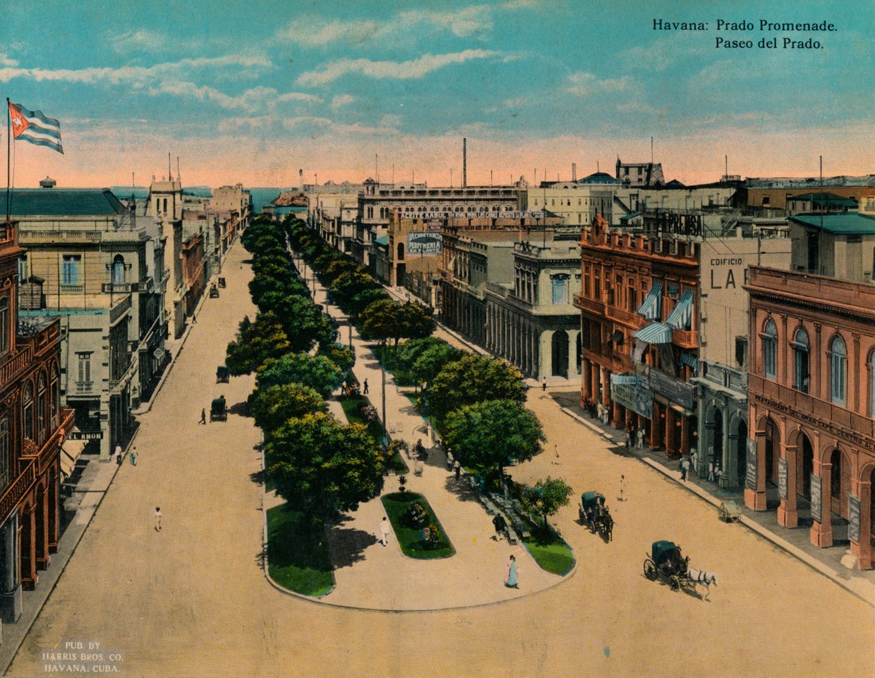 Paseo del Prado, Havana, Kuba, c1920 od Unbekannt
