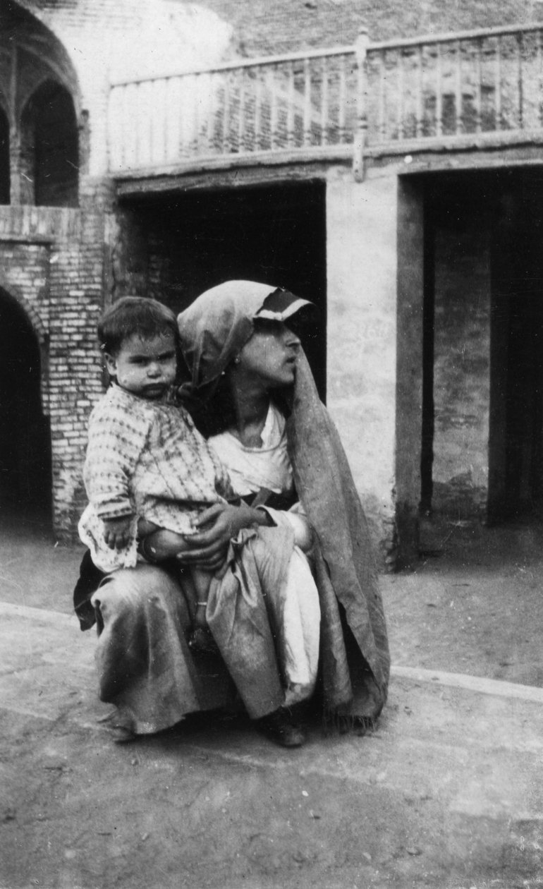 Perská žena a dítě, 1917-1919 od Unbekannt