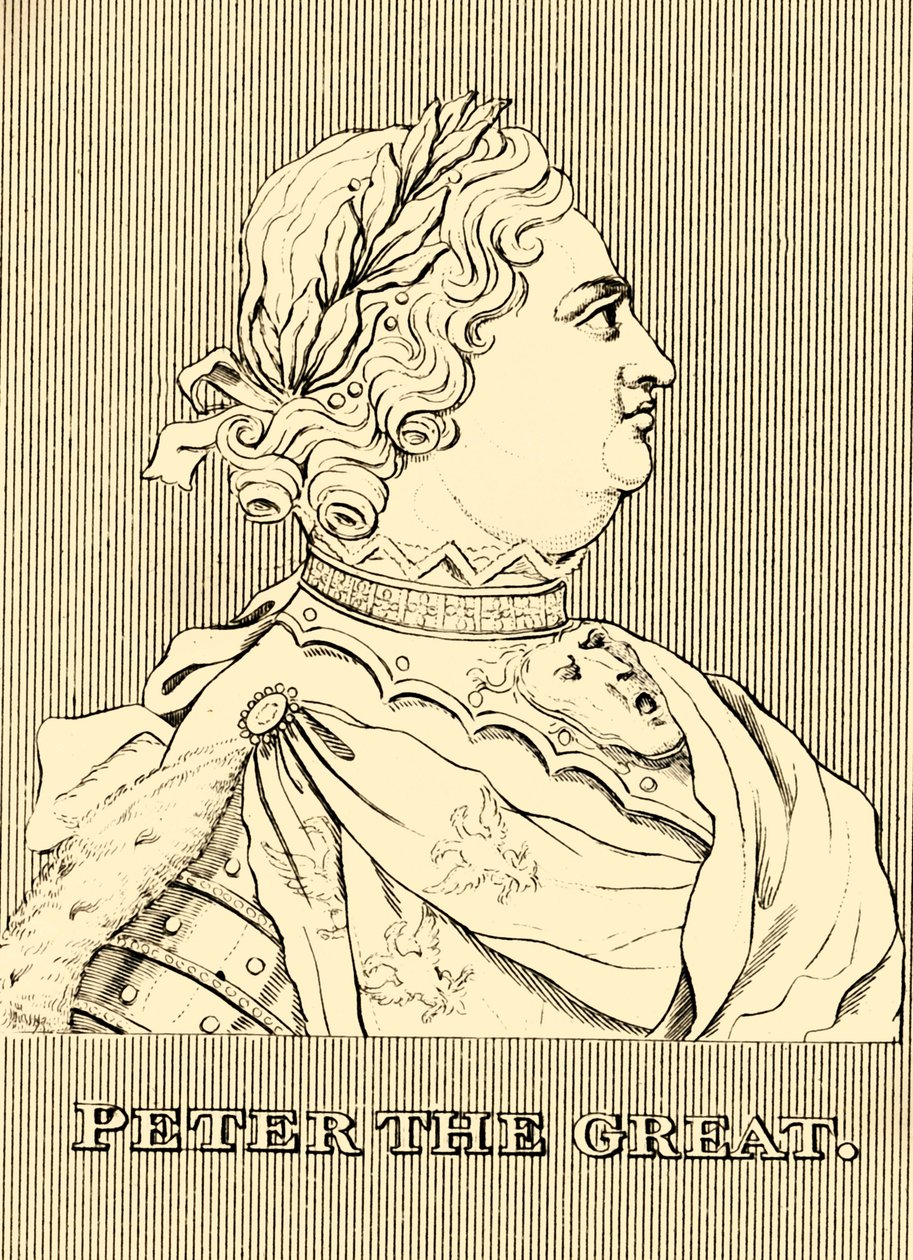 Petr Veliký, 1672-1725, 1830. od Unbekannt