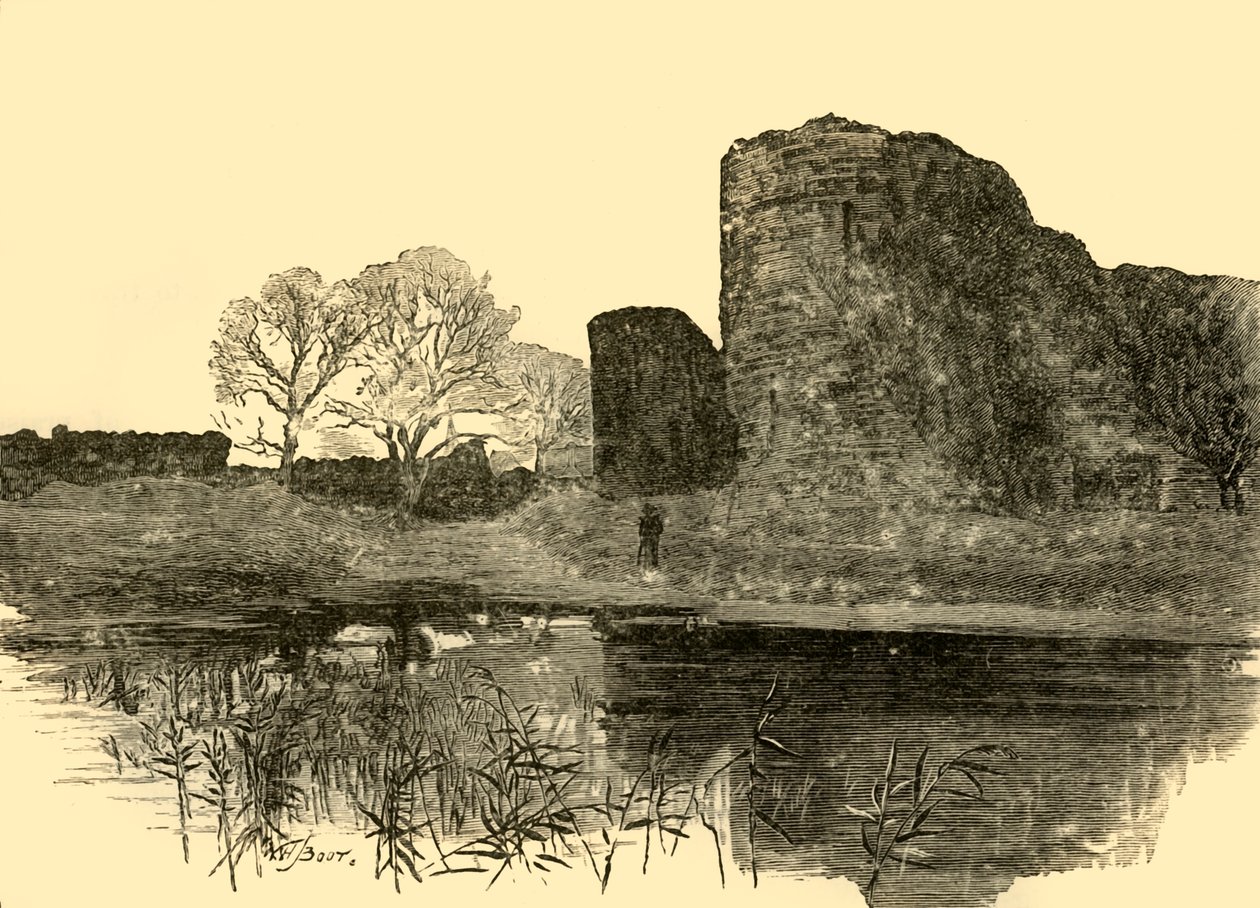 Hrad Pevensey, 1898. od Unbekannt